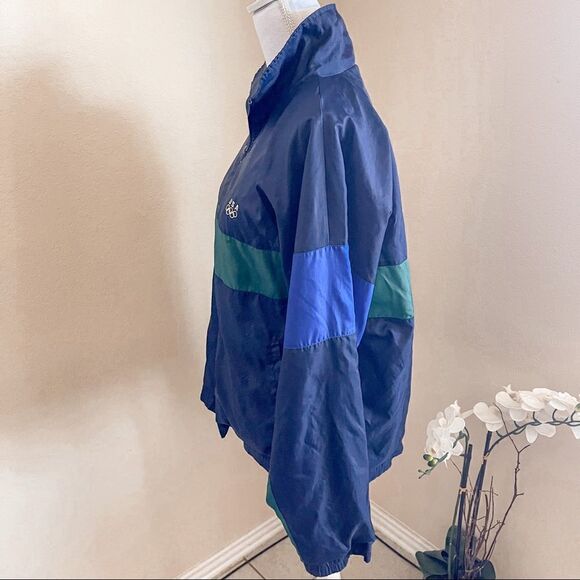 Vintage Blue/Green Team USA Olympics WindbreakerJacket Sponsored by JCPenny - Picture 3 of 13